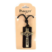 Load image into Gallery viewer, Vintage Unisex Jesus Piece Adjustable Leather Cord Necklace

