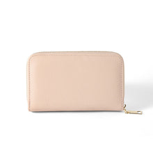 Load image into Gallery viewer, Nollia Ladies Vegan Leather Compact Tab Wallet – Black or Mauve
