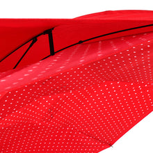 Load image into Gallery viewer, Nollia Heart Print Inverted Umbrella – Double Layer, UV Protection, C-Handle (Red or Black)

