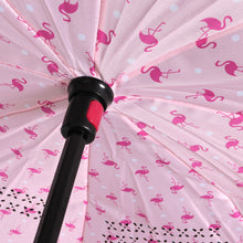 Load image into Gallery viewer, Nollia Flamingo Inside-Out Umbrella – Pink Bird Print, UV Protection &amp; C-Handle

