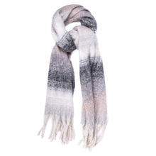 Load image into Gallery viewer, Ladies Cashmere Feel Ombre Tassel Scarf
