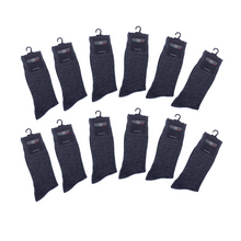 Load image into Gallery viewer, 12 Pairs - Solid Color Dress Sock
