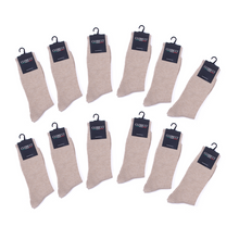 Load image into Gallery viewer, 12 Pairs - Solid Color Dress Sock
