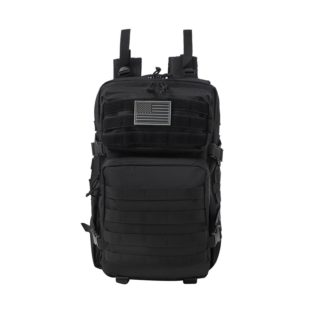 Black Tactical Backpack - Military-Style 3-Day Assault Pack with Molle System