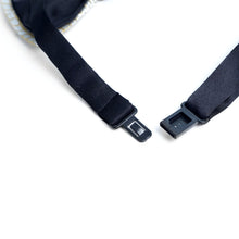 Load image into Gallery viewer, Men&#39;s Crystal Silver Rhinestone over Gold Bow Tie
