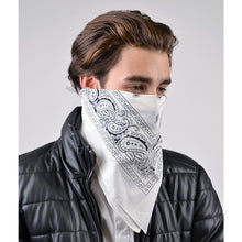 Load image into Gallery viewer, Cotton Bandana Black &amp; White Duo Pack
