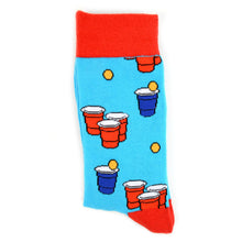Load image into Gallery viewer, Men&#39;s Beer Pong Novelty Socks
