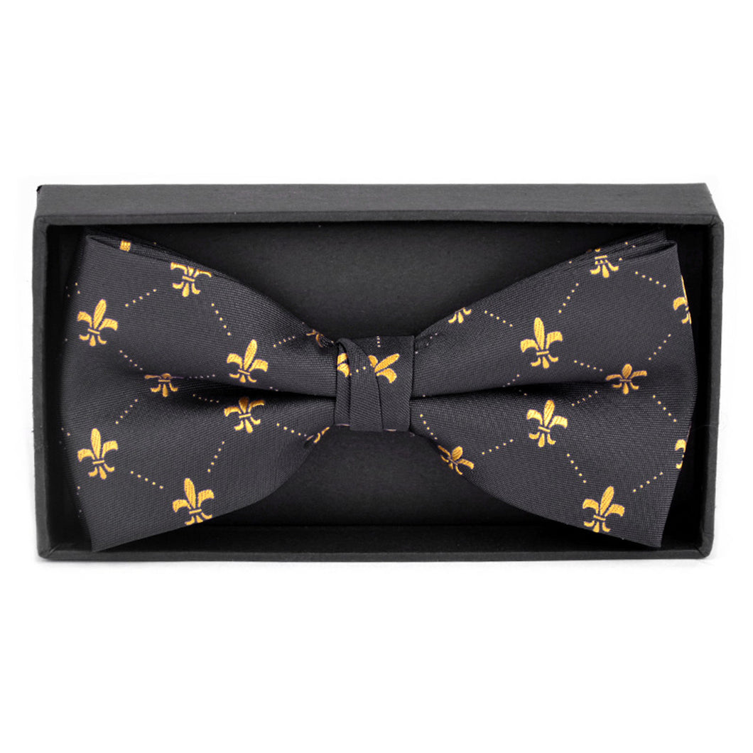 Men's Fleur-de-lis Banded Bow Tie
