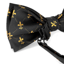 Load image into Gallery viewer, Men&#39;s Fleur-de-lis Banded Bow Tie
