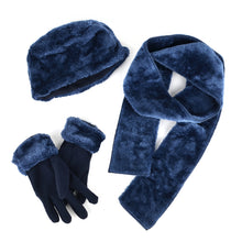 Load image into Gallery viewer, Women&#39;s Faux Fur and Fleece Winter Set
