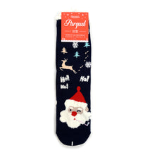 Load image into Gallery viewer, Ladies Christmas Santa Claus Crew Socks
