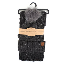 Load image into Gallery viewer, Women&#39;s Knit Hat &amp; Infinity Scarf Set
