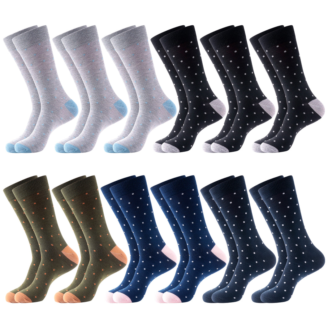 12 Pairs Dress Socks - Assorted Prints and Styles