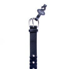 Load image into Gallery viewer, Women&#39;s Vegan Leather Grommet Belt
