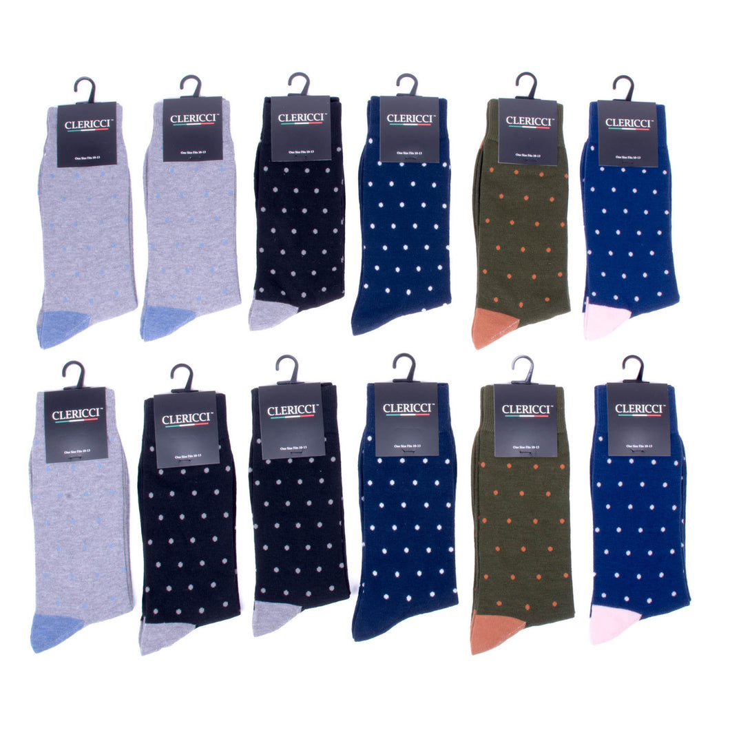 Men 12 Pk Assorted Dress Socks