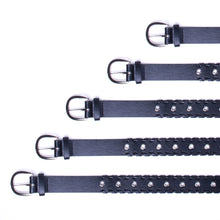 Load image into Gallery viewer, Women&#39;s Vegan Leather Grommet Belt
