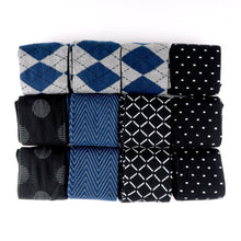 Load image into Gallery viewer, 12 Pairs Dress Socks - Assorted Prints and Styles
