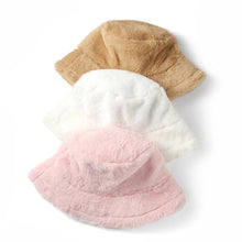 Load image into Gallery viewer, Faux Fur Plush Bucket Hat
