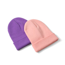Load image into Gallery viewer, Solid Color Knit Hat Beanie Hats Warm Cozy Knitted Cuffed Skull Cap for Men Women Unisex - 15 Colors
