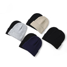 Load image into Gallery viewer, 2 Pack Basic Beanie Set- Black/Grey
