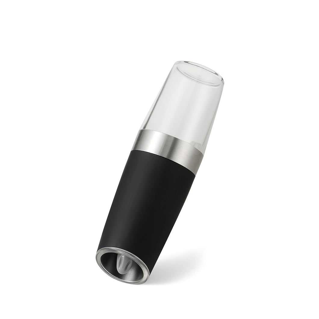 Gravity Electric Pepper and Salt Grinder, Battery-Powered with LED, Adjustable Coarseness