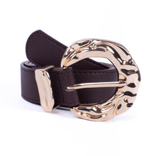 Load image into Gallery viewer, Women Faux Leather Horse shoe Belt
