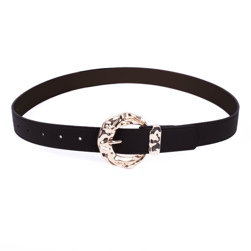 Women Faux Leather Horse shoe Belt