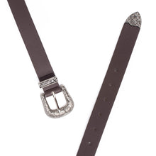 Load image into Gallery viewer, Women Faux Leather Western Style Horse shoe Belt
