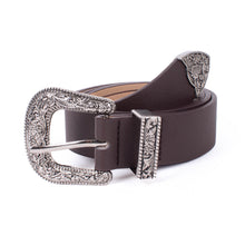 Load image into Gallery viewer, Women Faux Leather Western Style Horse shoe Belt

