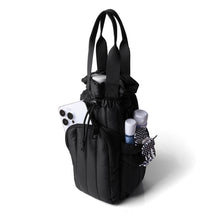 Load image into Gallery viewer, Quilted Nylon Water Bottle Holder - Stylish &amp; Functional Crossbody - 5 Colors
