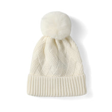 Load image into Gallery viewer, Cable Knit Beanie with Pom
