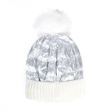 Load image into Gallery viewer, Acrylic Winter Beanie Hat with Pom
