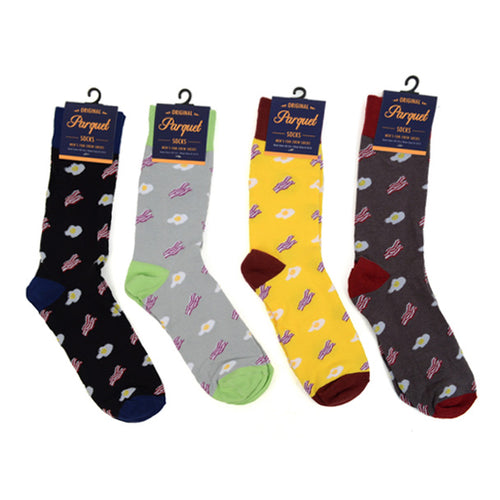 Men's Socks - Bacon & Eggs Novelty Socks