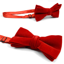 Load image into Gallery viewer, Men&#39;s Velvet Banded Bow Tie
