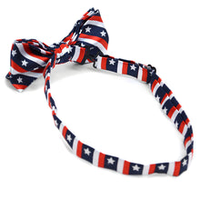 Load image into Gallery viewer, Men&#39;s U.S Flag Pattern Banded Bow Tie
