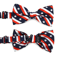 Load image into Gallery viewer, Men&#39;s U.S Flag Pattern Banded Bow Tie
