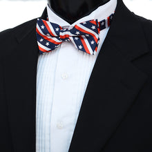 Load image into Gallery viewer, Men&#39;s U.S Flag Pattern Banded Bow Tie

