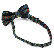 Load image into Gallery viewer, Men&#39;s Music Note Banded Bow Tie
