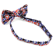 Load image into Gallery viewer, Men&#39;s Checkered Poker Card Suits Banded Bow Tie
