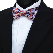 Load image into Gallery viewer, Men&#39;s Checkered Poker Card Suits Banded Bow Tie
