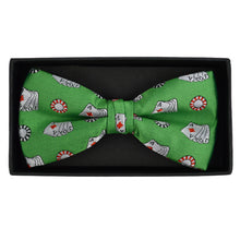 Load image into Gallery viewer, Men&#39;s Poker Chips &amp; Cards Banded Bow Tie
