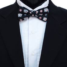 Load image into Gallery viewer, Men&#39;s Poker Chips &amp; Cards Banded Bow Tie
