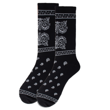 Load image into Gallery viewer, Men&#39;s Ribbed Paisley Bandana Novelty Socks
