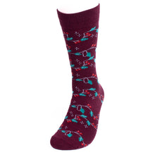 Load image into Gallery viewer, Men&#39;s Mistletoe Holiday Novelty Socks
