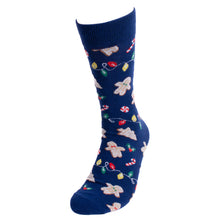 Load image into Gallery viewer, Men&#39;s Holiday Gingerbread Novelty Socks

