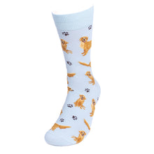 Load image into Gallery viewer, Men&#39;s Golden Retriever Dog Novelty Socks
