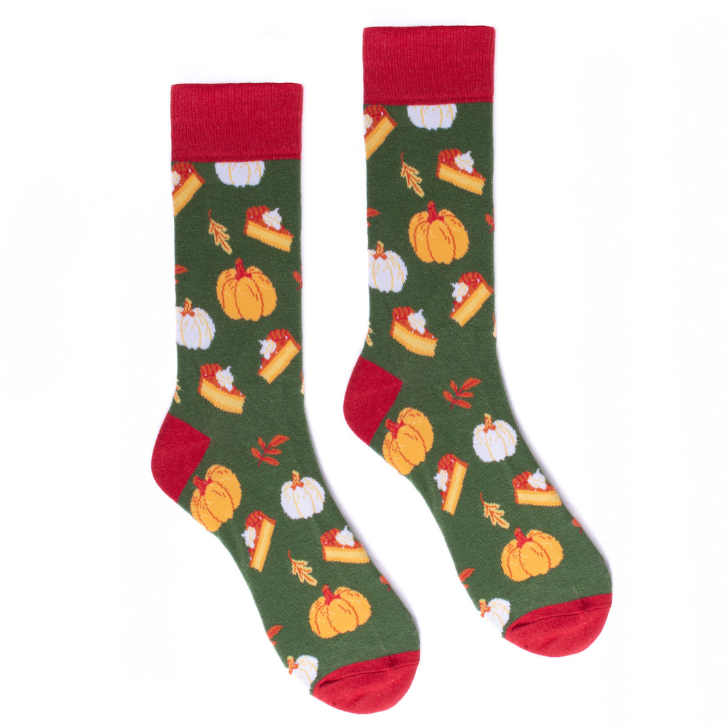 Men's Pumpkin Pie Novelty Socks