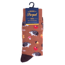Load image into Gallery viewer, Men&#39;s Autumn Porcupine Novelty Socks

