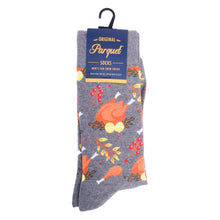 Load image into Gallery viewer, Men&#39;s Thanksgiving Turkey Novelty Socks
