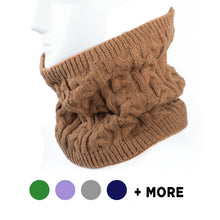Load image into Gallery viewer, Cable Knit Neck Warmer for Winter
